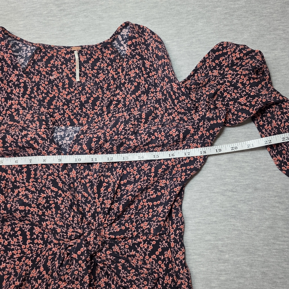 Free People Clara Dress Black And Red Mini Dress Women's Size Small - Picture 5 of 9